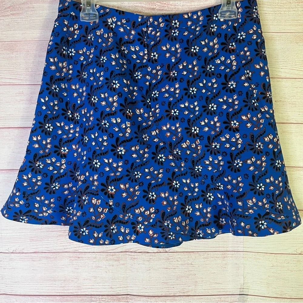 J.Crew Black Label Floral‎ Skirt Size 6